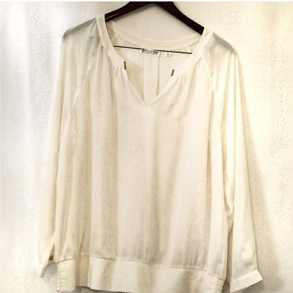 New York & Company Tops - NWOT New York & Co White Shirt Size XL
